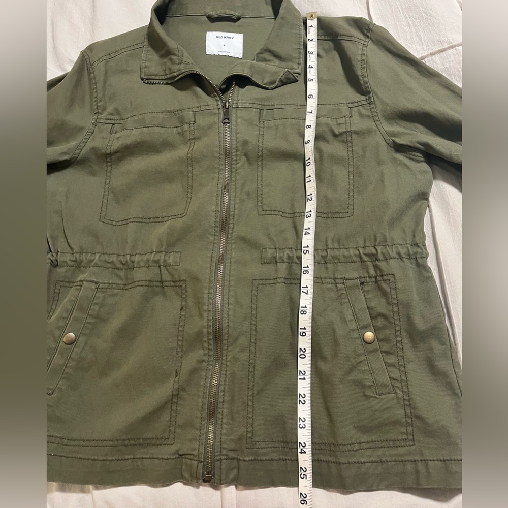 Old Navy Women's Utility Jacket in Army Green Size Medium - Picture 7 of 9